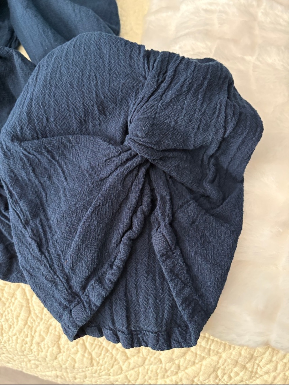 Oh My Gauze! Essie , Navy Women’s elastic waist pants - Picture 5 of 5